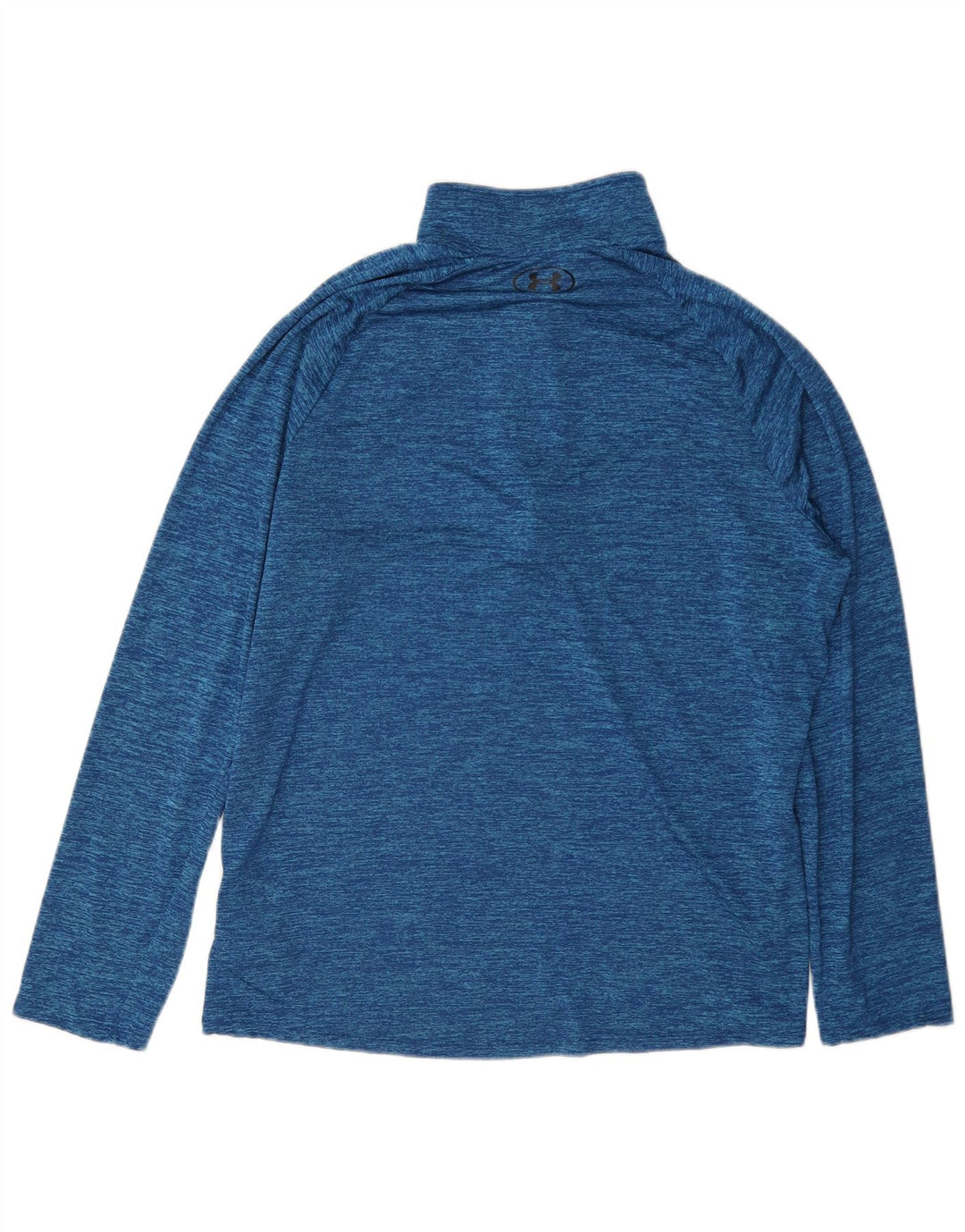 Under Armour Herren-Pullover-Trainingsoberteil mit Reißverschluss und Halsausschnitt, groß, blau gefleckt