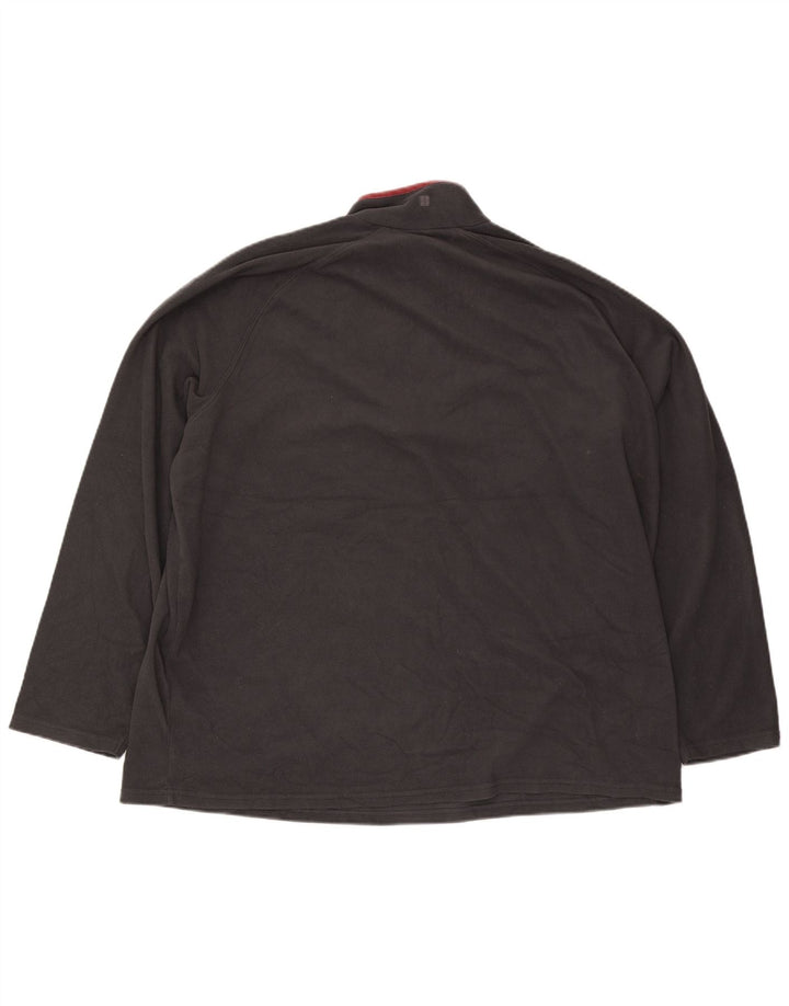 Mountain Warehouse Herren-Fleecepullover mit Reißverschluss am Kragen, 3XL, Grau, Polyester