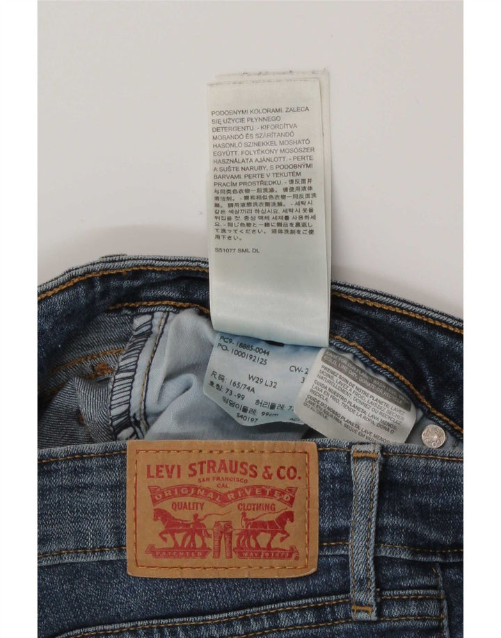 Levi's Damen 715 Bootcut Jeans W29 L32 Blaue Baumwolle