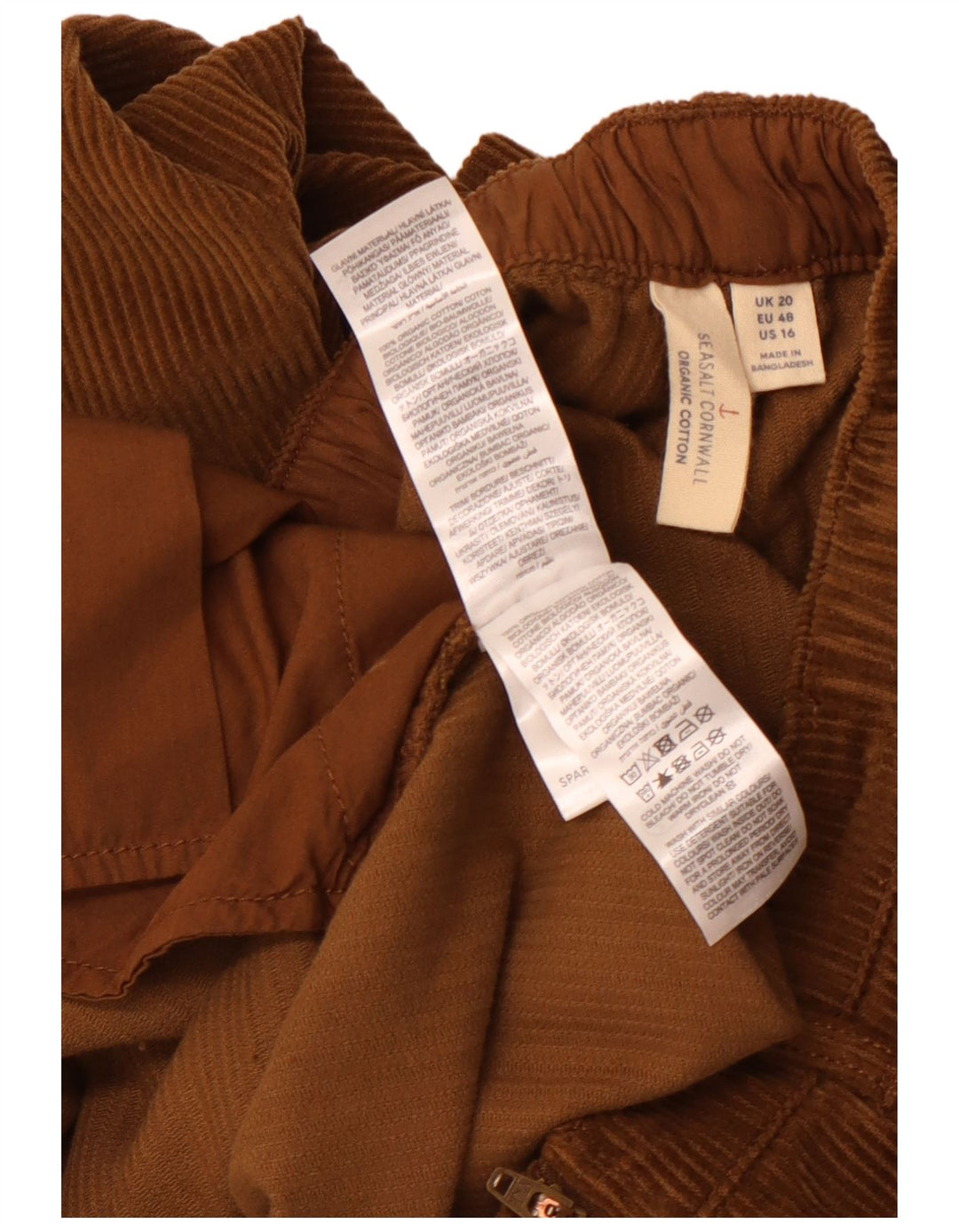 SEASALT CORNWALL Damen Gerade Cordhose UK 20 2XL W40 L28 Braun