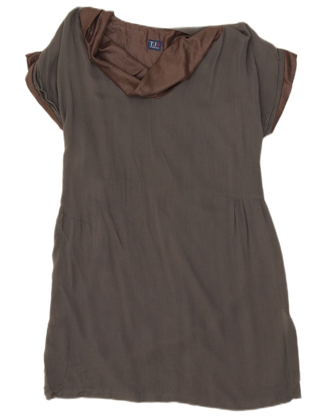 Trussardi Damen Etuikleid IT 44 Mittelgraue Viskose