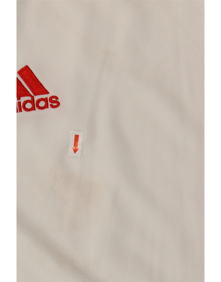Adidas Herren Climalite T-Shirt Top 2XL Weiß Polyester