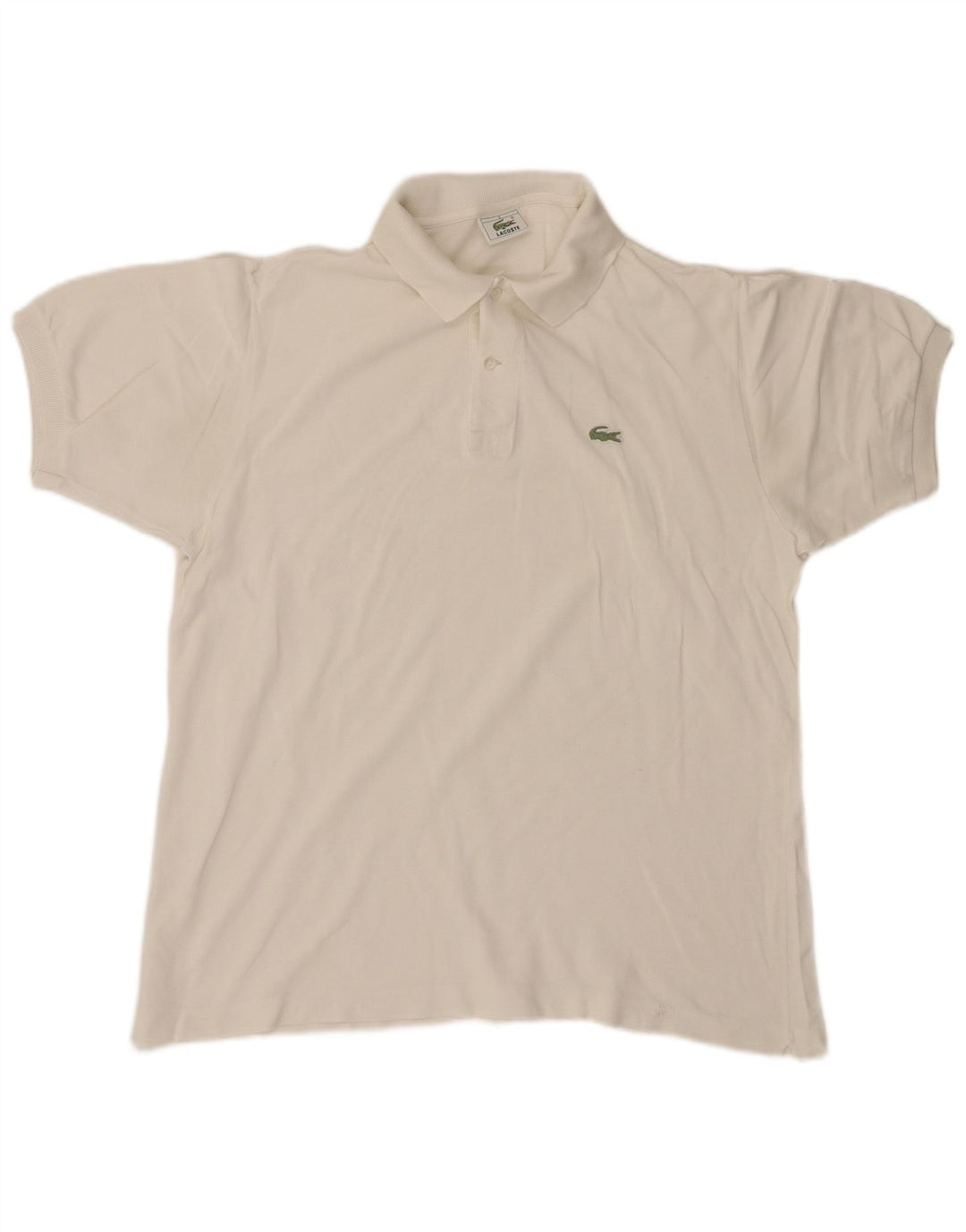 LACOSTE Herren Poloshirt Größe 5 Large Beige
