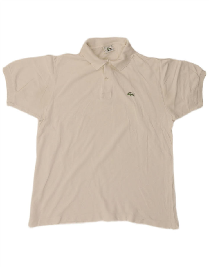 LACOSTE Herren Poloshirt Größe 5 Large Beige