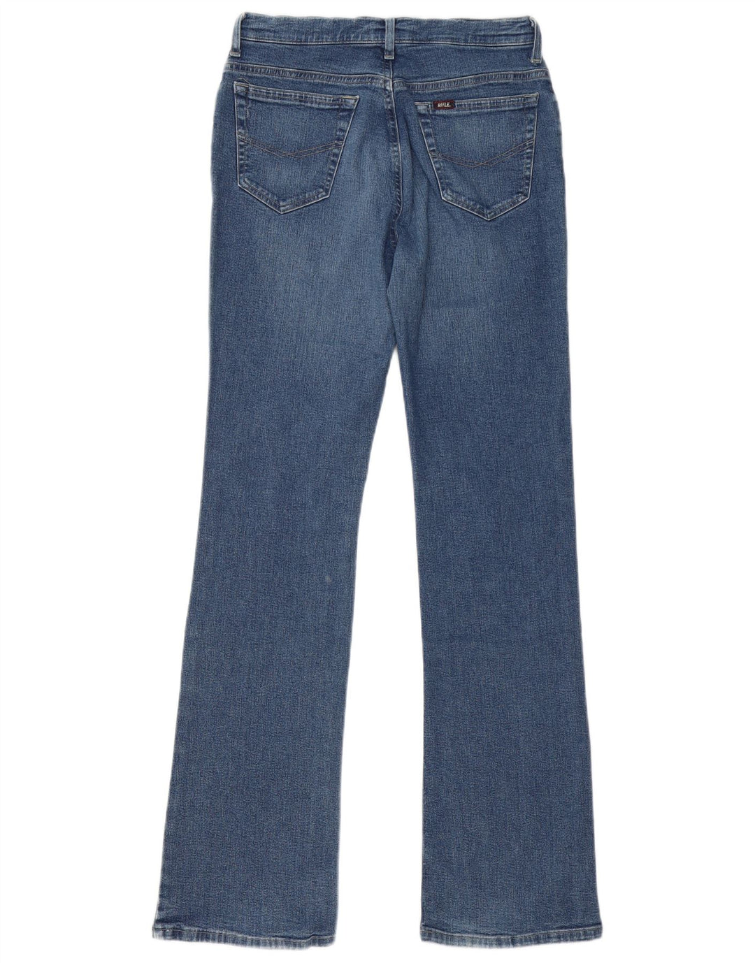 Rifle Damen Bootcut-Jeans W31 L33 Marineblaue Baumwolle