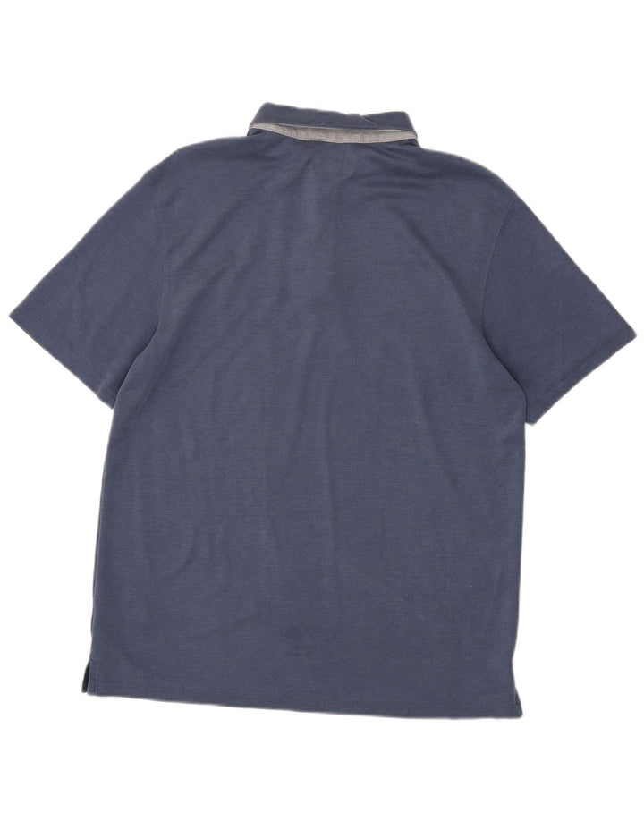 Columbia Herren-Poloshirt, groß, blau, Modal