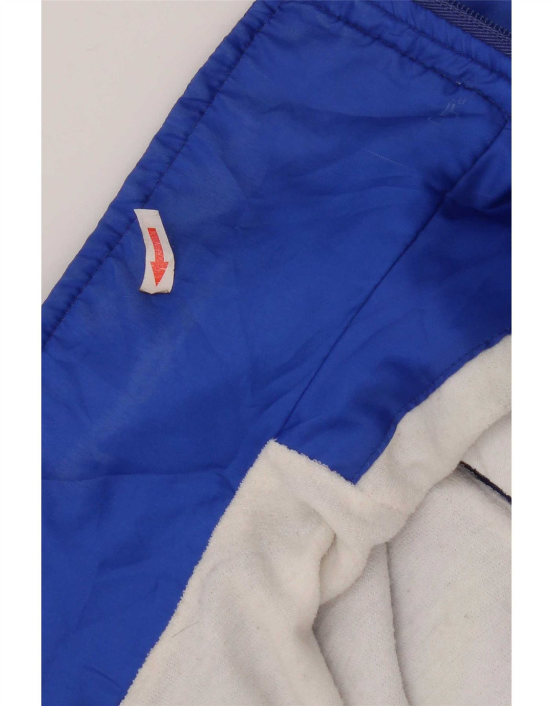 Vintage Herren Trainingsanzug Top Jacke XL Blau Geometrisch Polyester