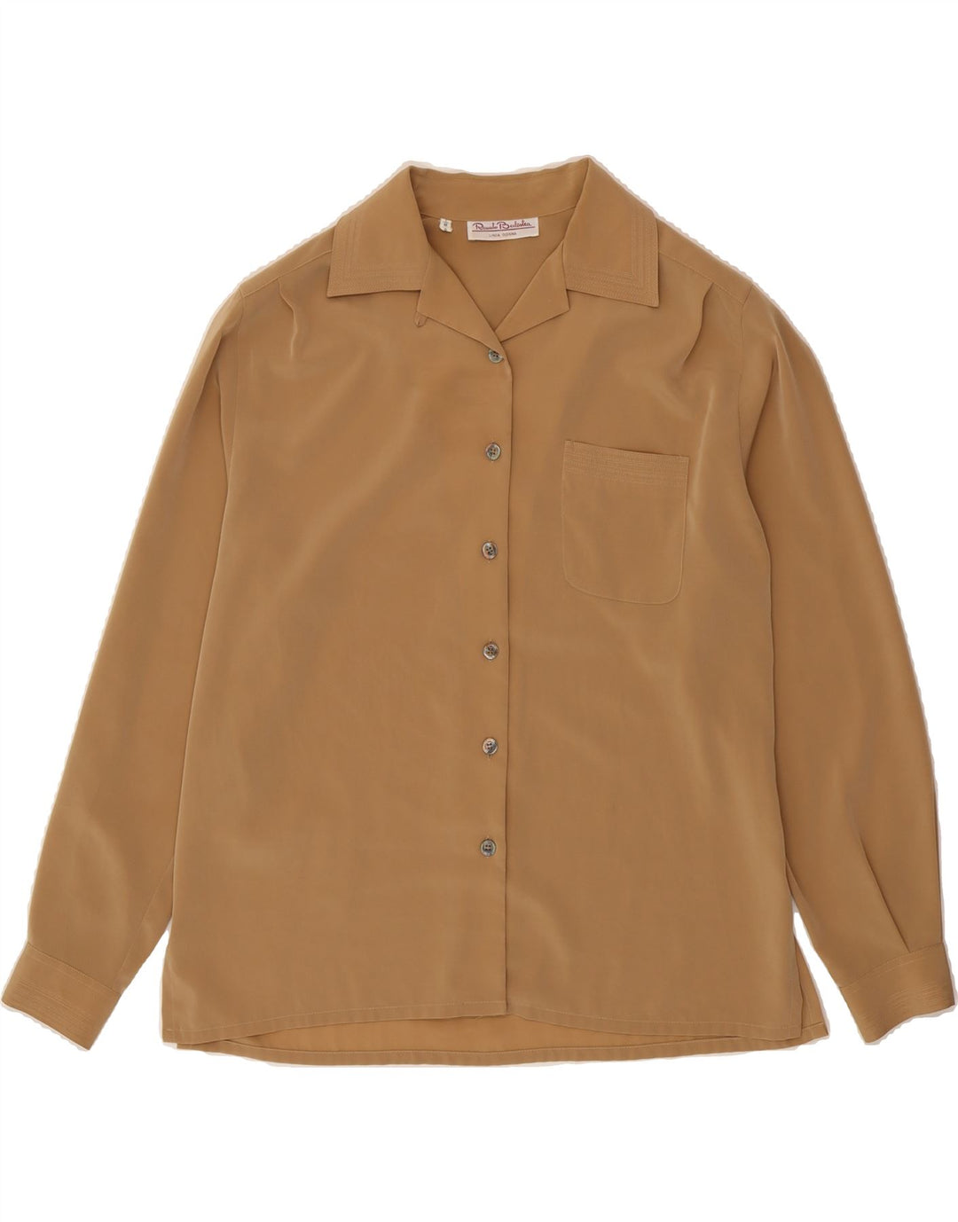 RENATO BALESTRA Womens Shirt Blouse IT 48 XL Beige Vintage Renato Balestra and Second-Hand Renato Balestra from Messina Hembry 