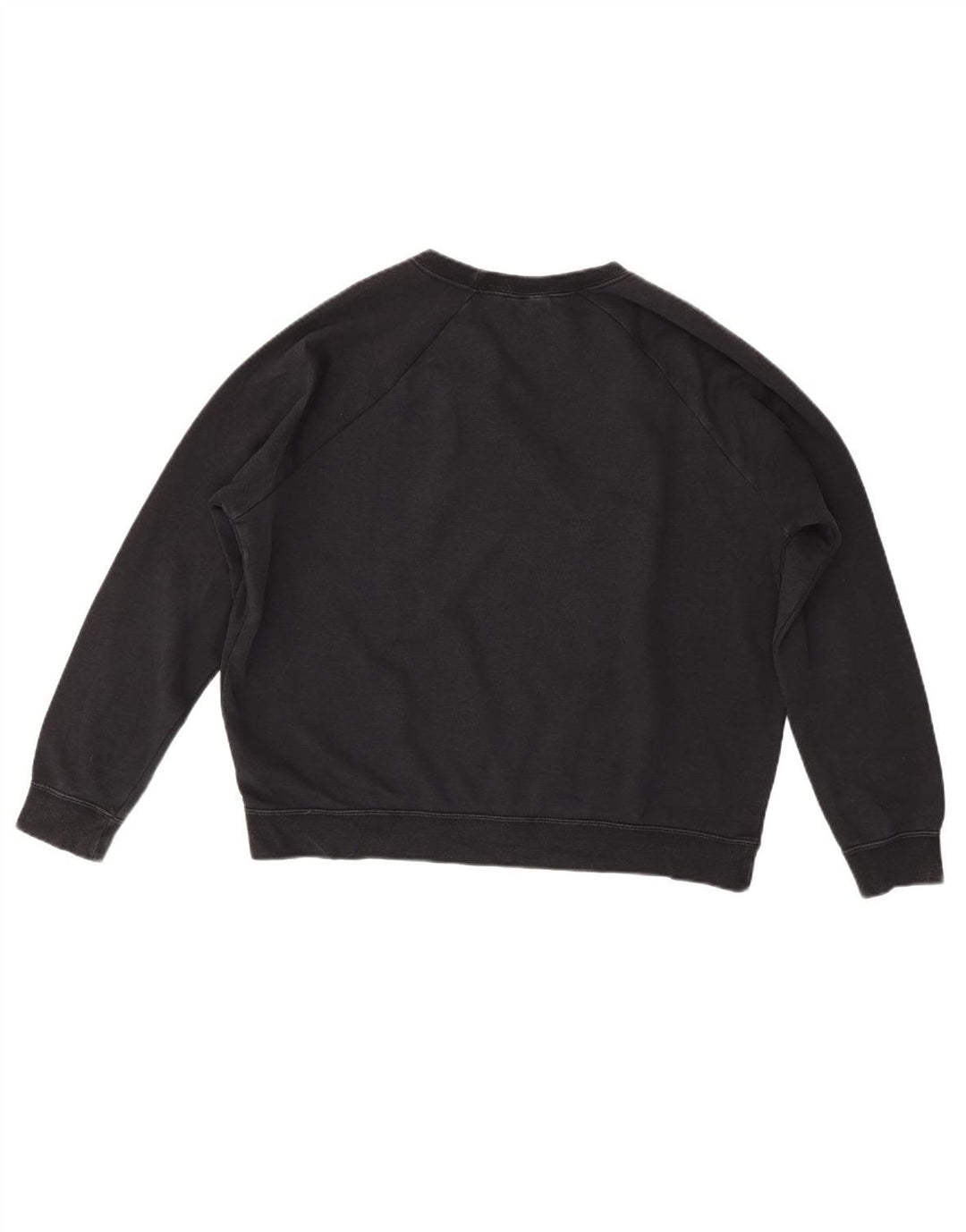 NIKE Womens Oversized Sweatshirt Jumper UK 16 Large Black Cotton