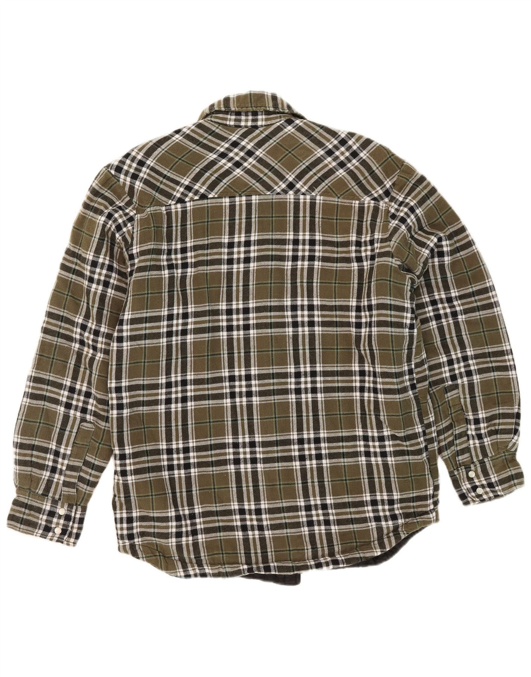 Dickies Herren-Lumberjack-Flanellhemd, klein, Khaki, kariert, Baumwolle