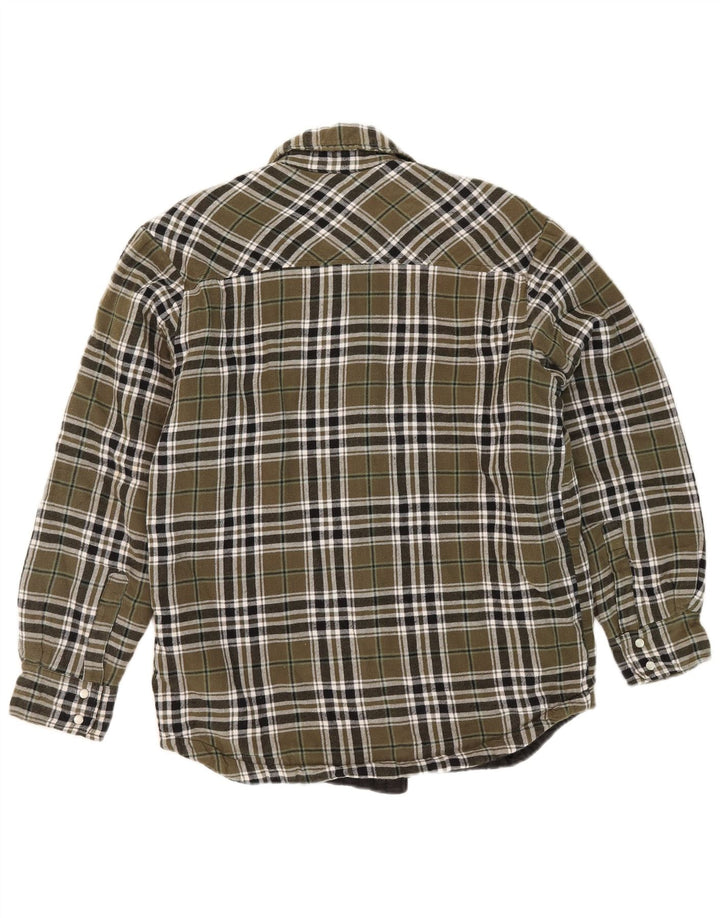 Dickies Herren-Lumberjack-Flanellhemd, klein, Khaki, kariert, Baumwolle