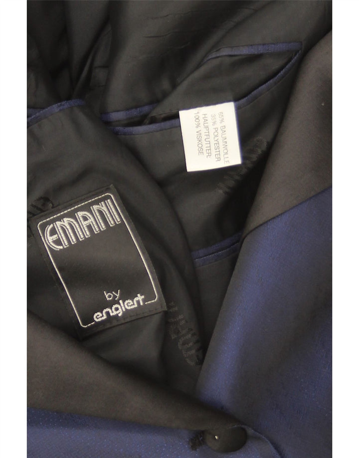 Damen-Blazerjacke mit 1 Knopf, UK 16, Größe L, Marineblau, Baumwolle