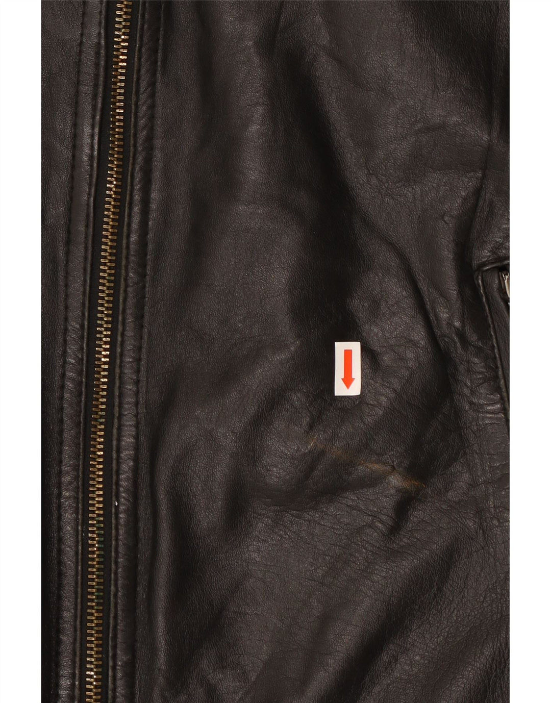 Vintage Herren Leder Racer Jacke IT 54 XL Schwarzes Leder