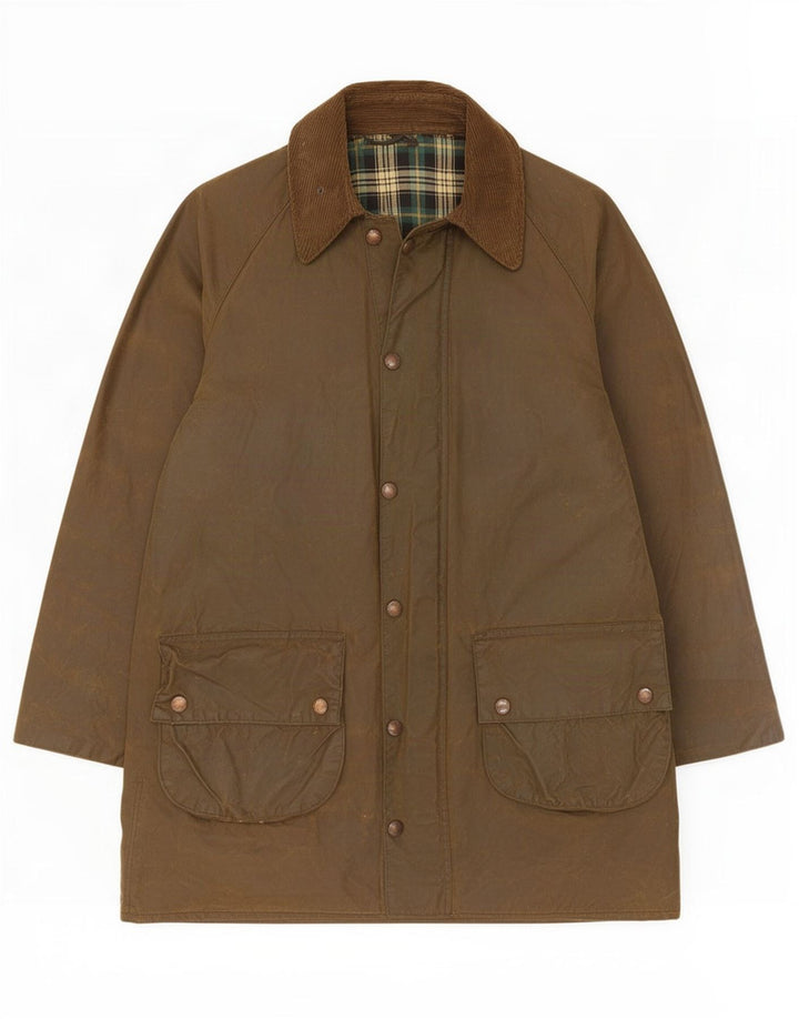 Barbour Herren Gamefair gewachste Baumwolljacke Größe 38 Small Khaki
