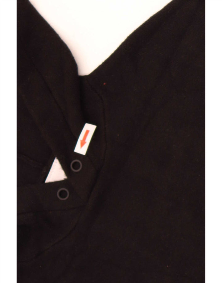 Zara Herren-Pullover mit Kapuze, mittlere schwarze Viskose