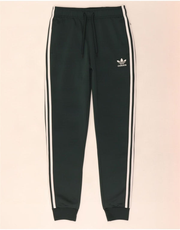 Adidas Mädchen-Trainingshose, Jogginghose, 13–14 Jahre, grünes Polyester