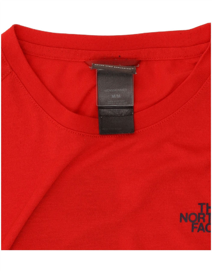 The North Face Herren-T-Shirt mit Grafik, Mittelrotes Polyester