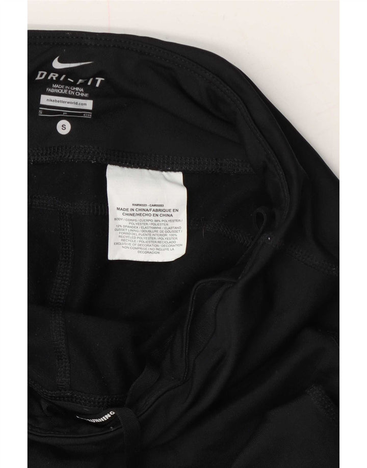 Nike Damen Dri Fit Leggings UK 8 Small Schwarz Polyester