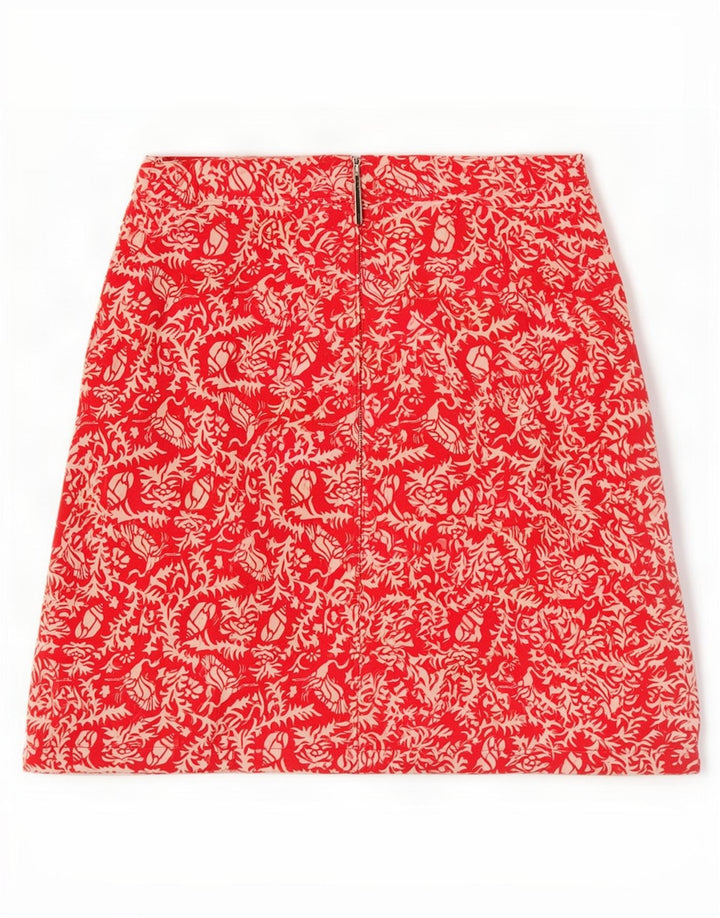 Murphy & Nye Damen Minirock W27 Small Red Floral Cotton