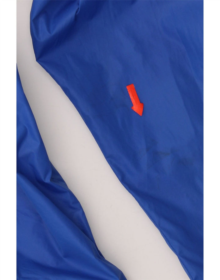 Carhartt Damen-Regenjacke mit Kapuze, UK 14, mittelblaues Colourblock-Nylon