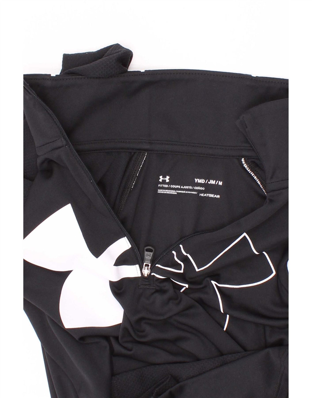 Under Armour Mädchen-Top mit Grafik, langärmlig, 9–10 Jahre, mittelschwarz