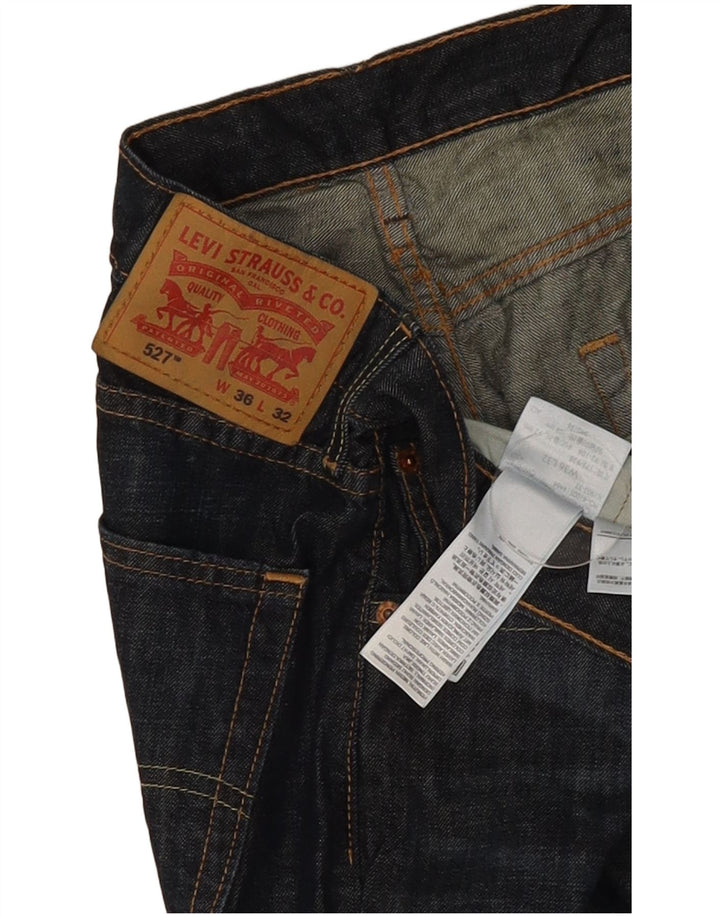 Levi's Herren 527 Bootcut Jeans W36 L32 Marineblau Baumwolle