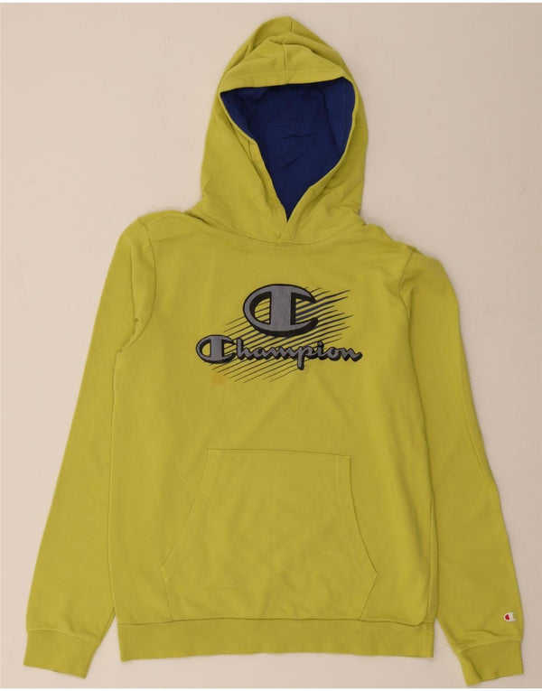 Champion Kapuzenpullover mit Grafik für Jungen, 15–16 Jahre, 2XL, Grün, Farbblock