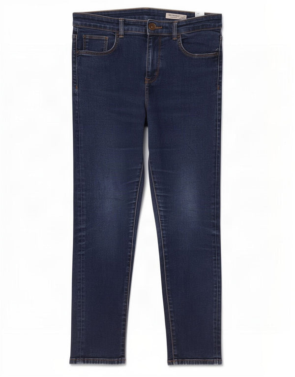 Marks & Spencer Damen The Harper Slim Jeans UK 14 Large W32 L26 Marineblau