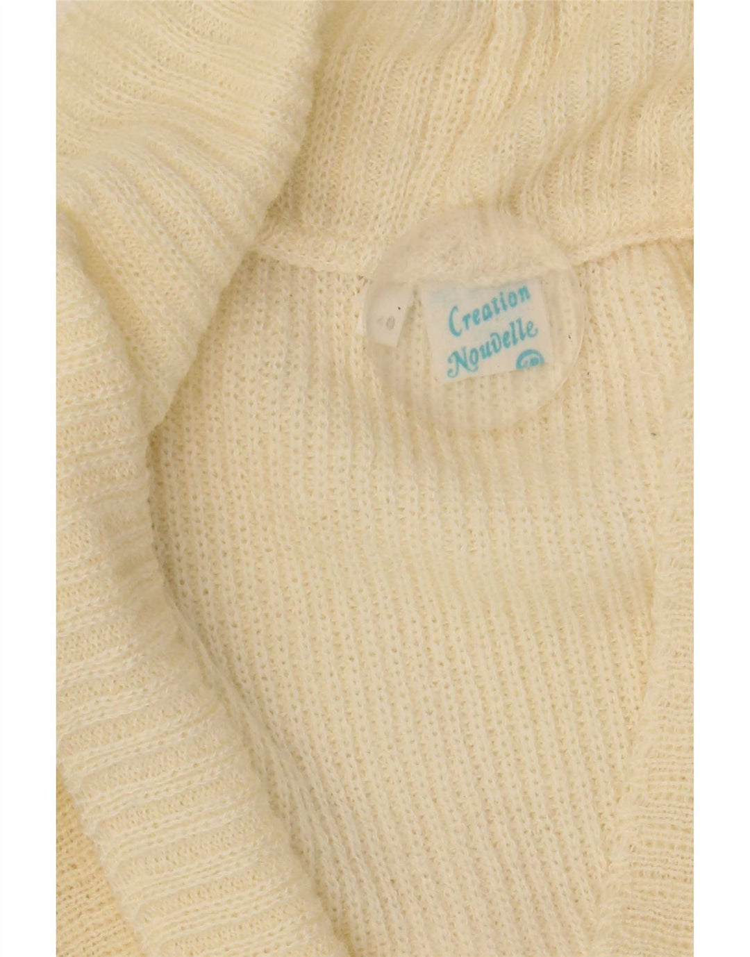 Creation Damen-Strickjacke in Übergröße, Größe 40, klein, gebrochenes Weiß, Acryl