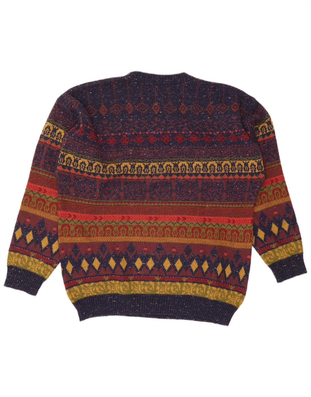 Pitti Herren-Pullover mit Rundhalsausschnitt, Größe 54, XL, mehrfarbig, Fair Isle