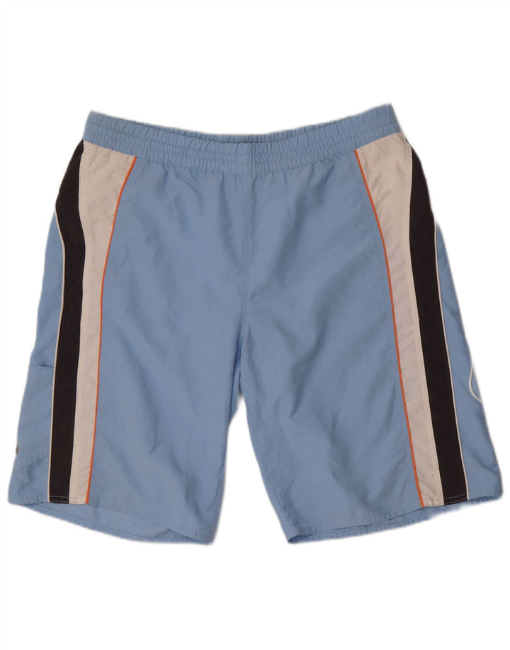 Arena Herren-Badeshorts mit Grafik, groß, blaues Farbblock-Polyester