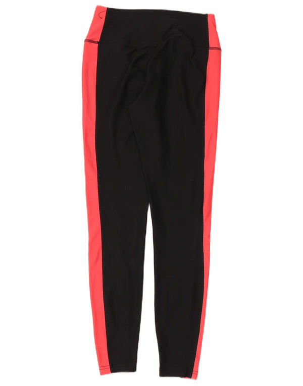 Nike Damen Dri Fit Leggings UK 6 XS Schwarz Colourblock Polyester Sport