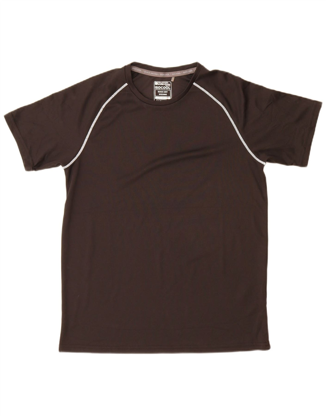 Mountain Warehouse Herren IsoCool T-Shirt-Oberteil Mittelschwarzes Polyester