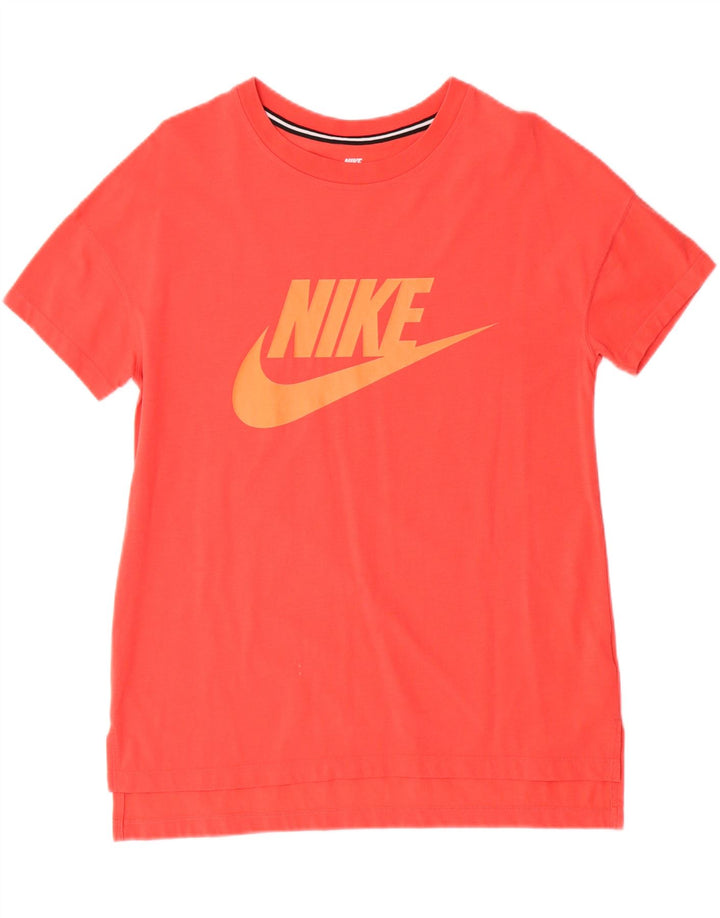 NIKE Womens Graphic T-Shirt Top UK 14 Medium Red Vintage Nike and Second-Hand Nike from Messina Hembry 
