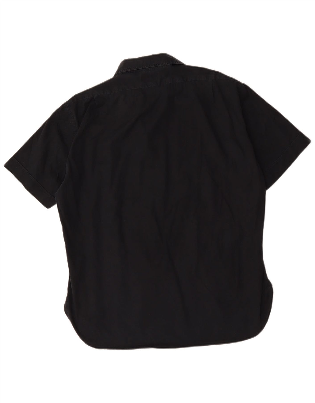 Hugo Boss Herren Kurzarmhemd XL Schwarz Baumwolle