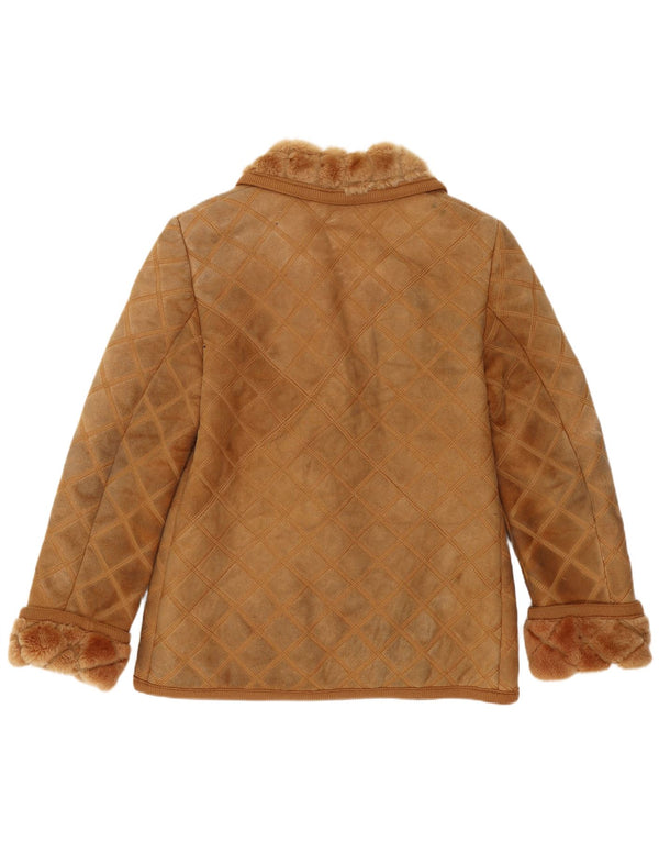 Rupp & Taureck Couture Damen Lammfelljacke UK 14 Mittelbraun