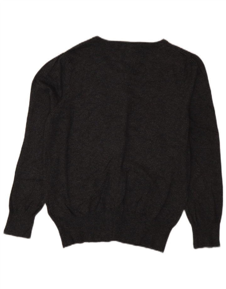 Marks & Spencer Damen Strickjacke Pullover UK 12 Mittelgraue Viskose