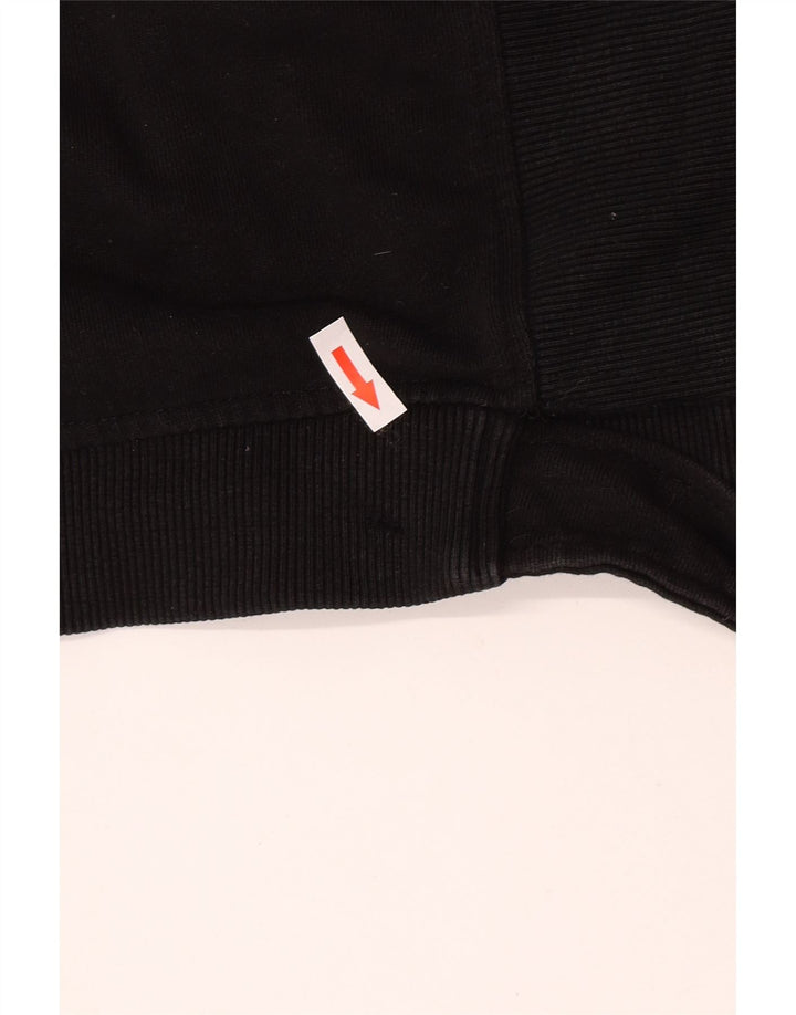 Zara Herren-Sweatshirt-Pullover, große schwarze Baumwolle