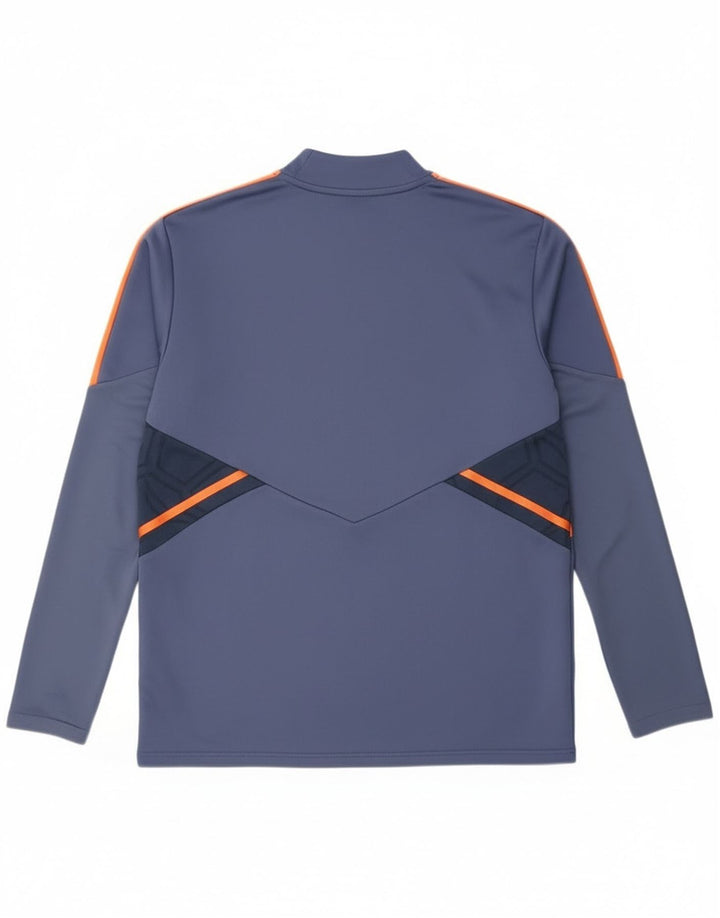 Adidas Herren Manchester United Pullover-Trainingsanzug-Oberteil, Größe L, Blau, Farbblock