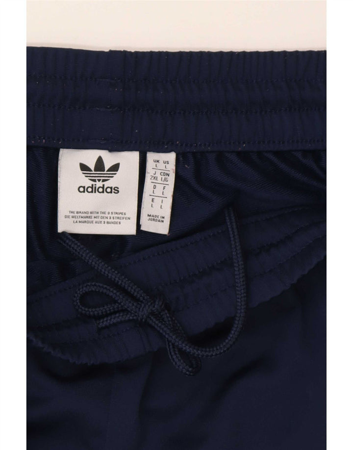 Adidas Herren-Trainingshose, groß, marineblau, Polyester