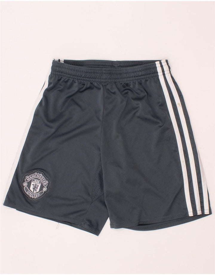 ADIDAS Manchester United Sportshorts für Jungen, 9–10 Jahre, graues Polyester
