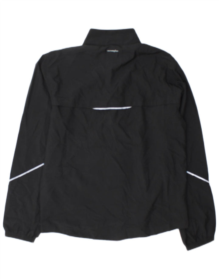 New Balance Herren-Trainingsanzug-Top-Jacke aus mittelschwarzem Colourblock-Polyester