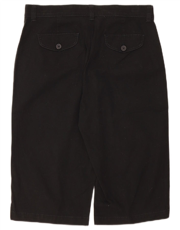 Lee Damen Cargoshorts US 10 Large W32 Schwarze Baumwolle