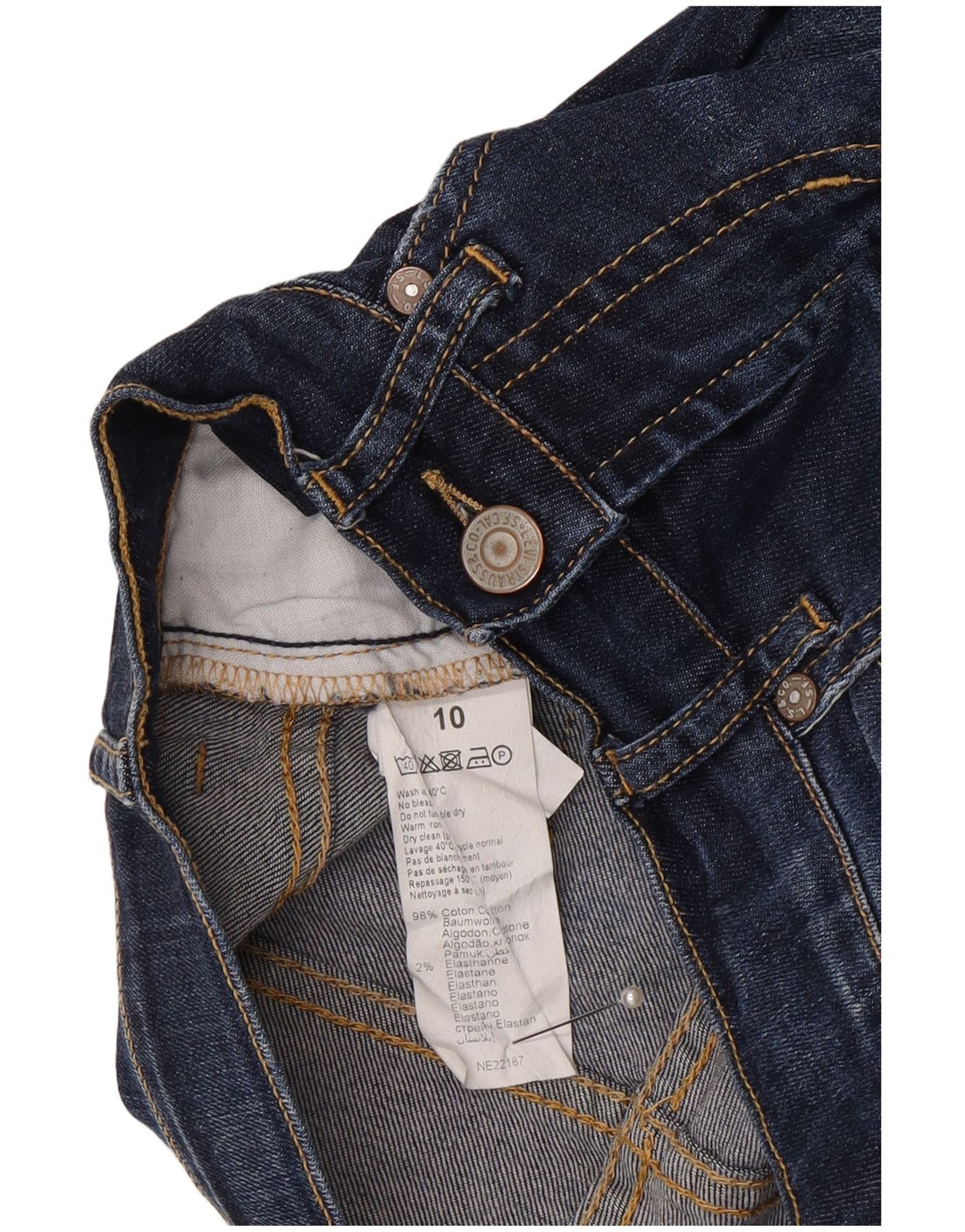 Levi's Jungen 511 Slim Jeans 9–10 Jahre W24 L26 Blaue Baumwolle