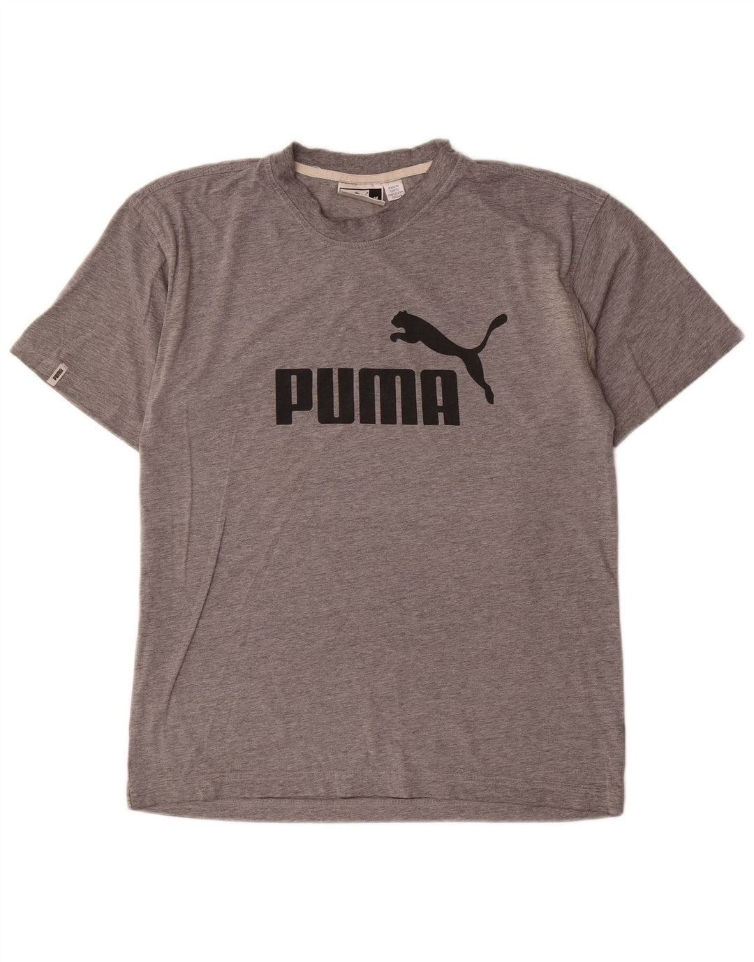 Puma Herren Grafik-T-Shirt-Oberteil Mittelgrau meliert