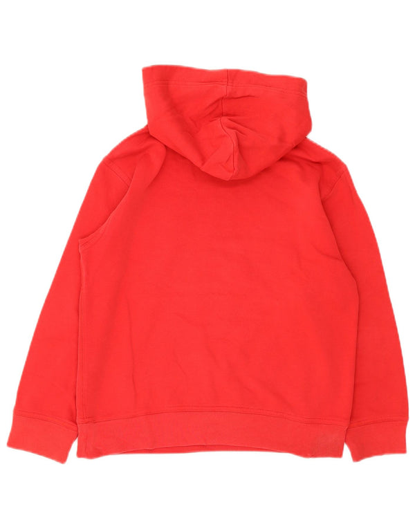 Gap Jungen-Pullover mit grafischem Kapuzenpullover, 8–9 Jahre, M, rote Baumwolle