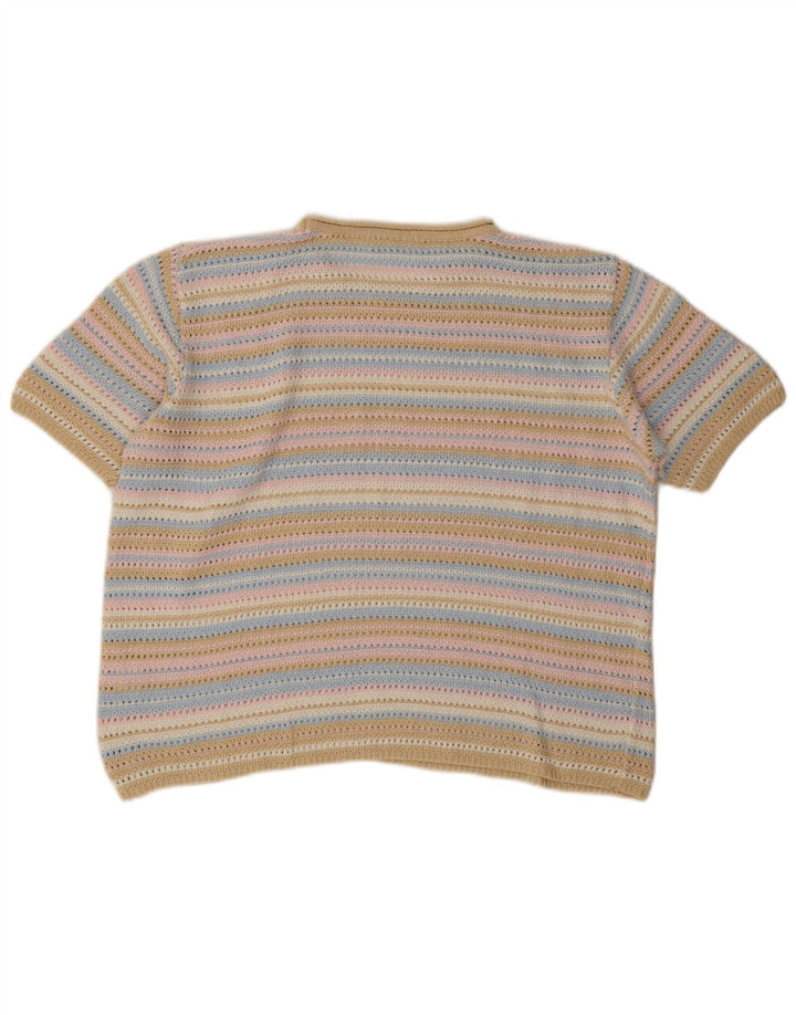 Canda Damen-Pullover, übergroß, Rundhalsausschnitt, Gr. 42, Größe L, mehrfarbig