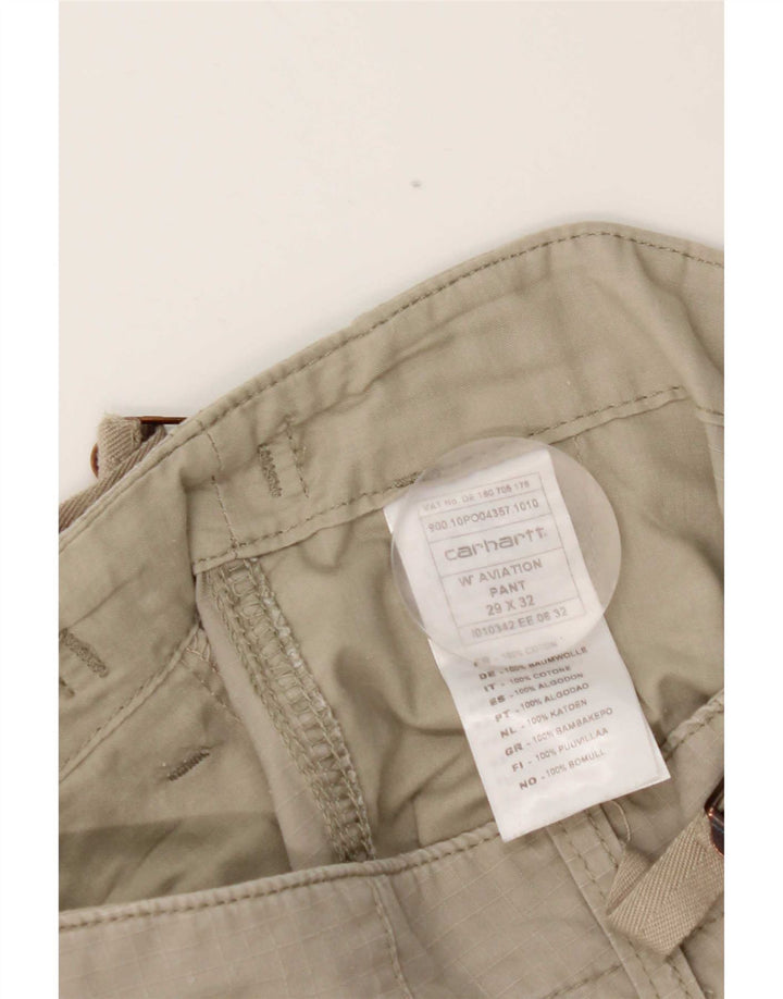 Carhartt Herren gerade Cargohose W29 L32 graue Baumwolle