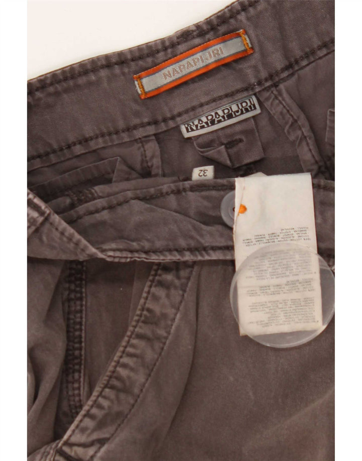 Napapijri Herren Cargoshorts W32 mittelgraue Baumwolle