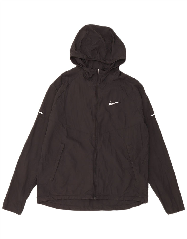 Nike Damen-Lauf-Trainingsanzug mit Kapuze, Top-Jacke, UK 14, mittelschwarz